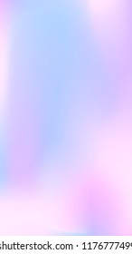 Foil hologram vector background. Abstract soft pastel gradient texture. Blurry hipster liquid background. Vibrant holographic illustration. Vector design template
