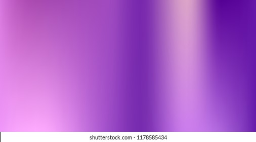Foil hologram vector background. Abstract soft pastel gradient texture. Colored Blurry Hipster Liquid Background. Vibrant holographic illustration. Gradient mesh. Violet Orchid Iris Lavender Purple.