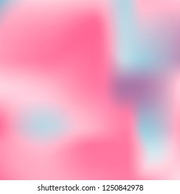 Foil hologram vector background. Abstract soft pastel gradient texture. Blurry hipster liquid background. Vibrant holographic illustration. Vector design template