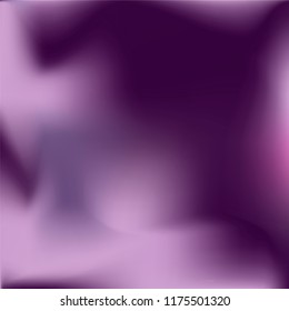 Foil hologram vector background. Violet abstract soft pastel gradient texture. Blurry hipster liquid background. Vibrant holographic illustration. Vector design template