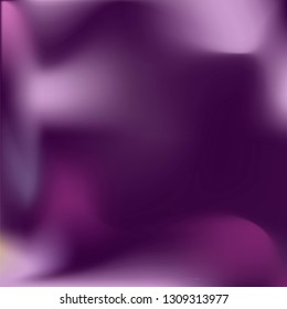 Foil hologram vector background. Violet abstract soft pastel gradient texture. Blurry hipster liquid background. Vibrant holographic illustration. Vector design template