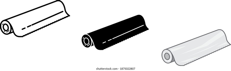 foil icon , vector illustration	