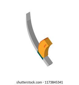 Foil isometric left top view 3D icon