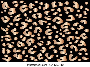 foil leopard design hand drawn fashion trend 
