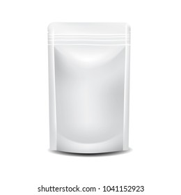 Foil packaging mock up vector illustration