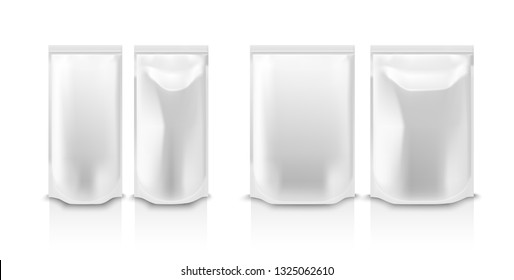 Foil packaging for snacks, food, chips, sugar and spices.