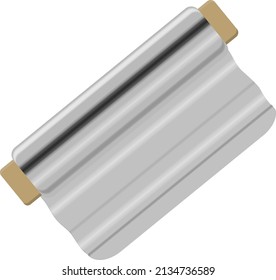 Foil paper, illustration, vector on a white background.