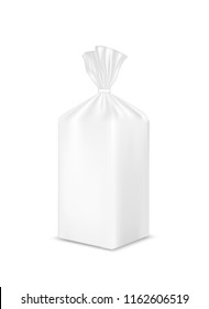 Foil or paper packaging. Sachet for bread, coffee, sweets, cookies and gift.