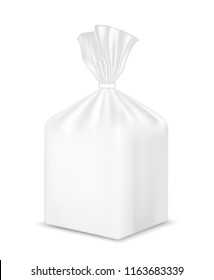 Foil or paper packaging. Sachet for bread, coffee, sweets, cookies and gift.