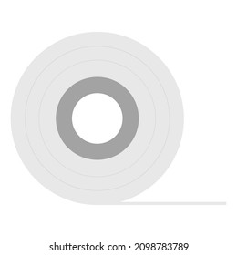 ilustración del vector de clipart plano de rollo de hojas