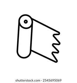 Esquema del Vector del conjunto de signos del logotipo del rollo de aluminio