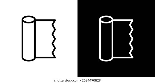 foil roll icon. Logotype vector set