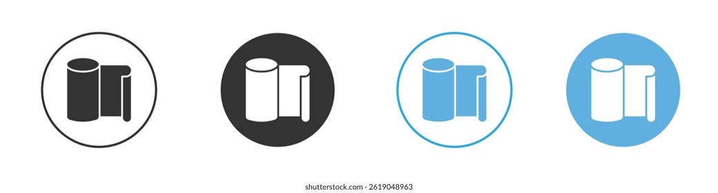 foil roll icon simple flat vector icon pack