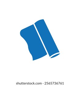 Foil roll icon Thin line illustration set