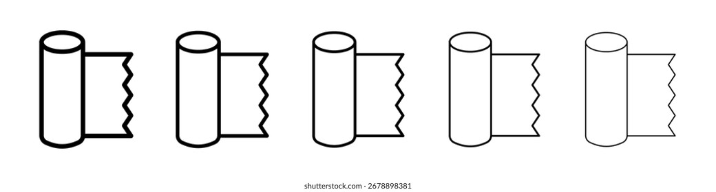 Folienrolle Symbol Vektorsammlung. EPS 10