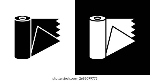 ícone de rolo de papel alumínio vetor Designs gráficos. Adequado para uso em aplicativos Web,