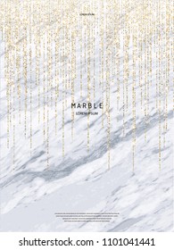 Foil vector background. Marble texture. Trendy template for New Year, Party, Wedding, Birthday, Web, Flyers, Invitation card. Bronze design.