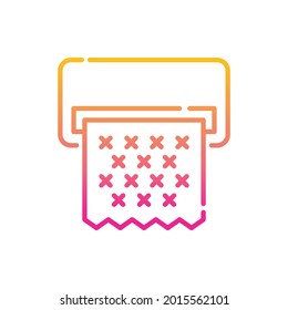 Foil  vector gradient icon style illustration. EPS 10 file