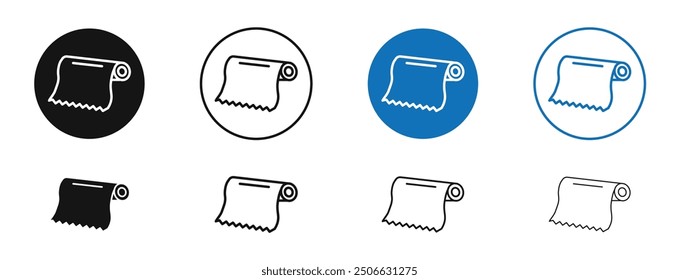 Foil vector icon in black and blue colors