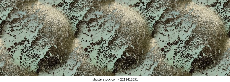 Foil Vector Ink Marble. Blue Ink Paint. Light Seamless Pattern. Golden Alcohol Ink Canvas. Modern Abstract Template. Foil Gradient Watercolor. Gold Marble Background. Shiny Water Color Watercolor.