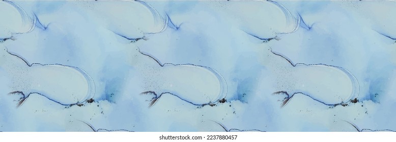 Mármol de la tinta del vector del aceite. Fondo De Mármol Oro. Fondo Elegante Claro. Color de agua del gradiente de aceite. Repetición de acuarela metálica. Pintura de tinta azul. Mármol blanco de tinta de alcohol. Plantilla moderna de arte sin foco