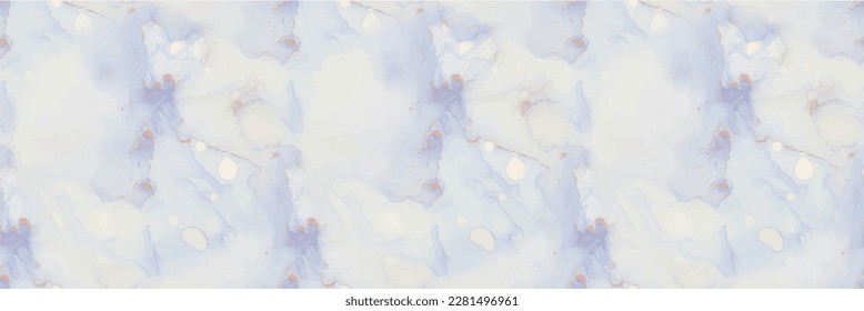 Foil Vector Ink Marble. Metal Alcohol Ink Repeat. White Watercolor Marble. Foil Abstract Background. Gold Art Paint. Vector Seamless Background. Blue Marble Watercolor. Luxury Abstract Ink Painting