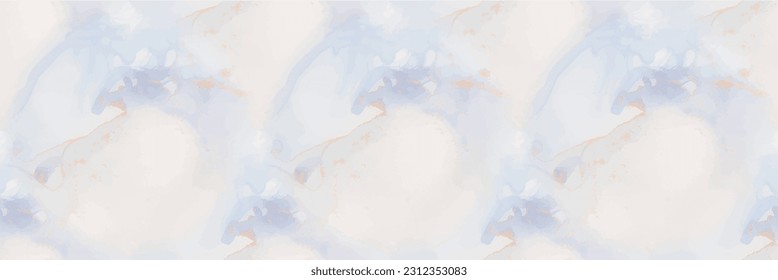 Mármol acuarela de aceite. Lienzo Golden Vector de tinta. Fondo Oriental Foil. Textura de tinta de alcohol de bronce. Acuarela de mármol azul. Fondo Vector Elegante. Pintura de arte de oro. Pintura de tinta sin vectores