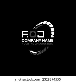 FOJ letter logo creative design with vector graphic, FOJ simple and modern logo. FOJ luxurious alphabet design  