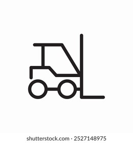 foklift ladder icon sign vector