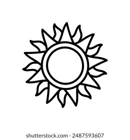 Fold Frame Outline Icon, Vector illustration