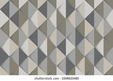 Fold geometric mosaic backdrop. Grey background. Abstract retro pattern Geometric hipster background. Triangular background, vector