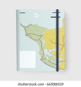 Fold Map Direction Illustration Vector