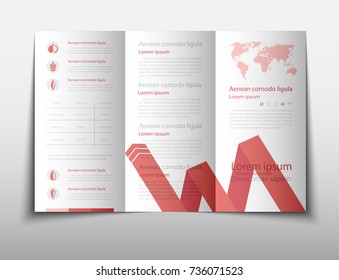 fold set technology annual report brochure flyer design template vector, Leaflet cover presentation abstract geometric background, layout in A4 size
