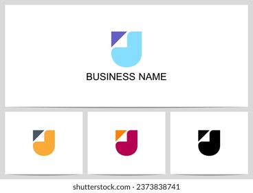 
Fold Sheet Paper Letter Alphabet Logotype U