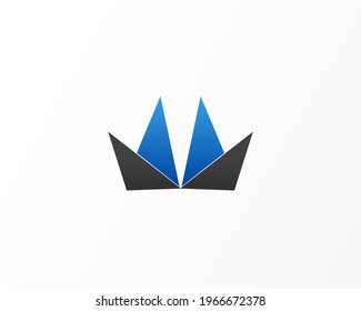 fold vector universal logo design template