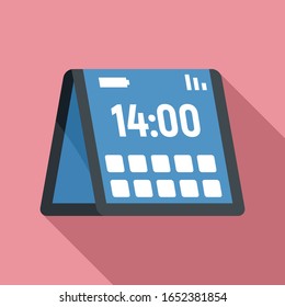 Foldable cellphone icon. Flat illustration of foldable cellphone vector icon for web design