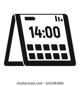 Foldable cellphone icon. Simple illustration of foldable cellphone vector icon for web design isolated on white background