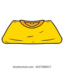 foldable clothes illustration hand drawn isolated vector