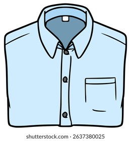 foldable clothes illustration hand drawn isolated vector