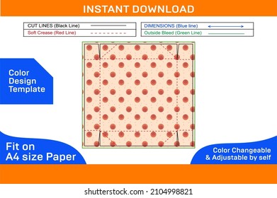 Foldable or Collepssobl corrugated shipping box dieline template and 3D box design