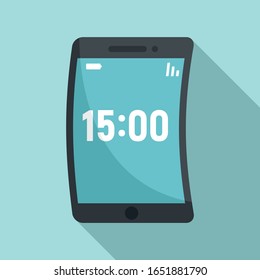 Foldable device icon. Flat illustration of foldable device vector icon for web design