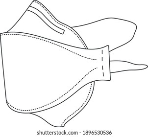 Foldable face mask respirator 2