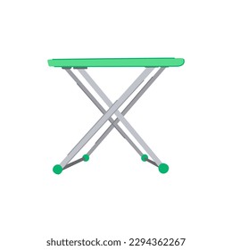 foldable folding table cartoon. front furniture, equipment comfor foldable folding table sign. isolated symbol vector illustration