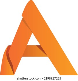 faltbares Logo-Design. Origami-V-Logo, Logotybe, Banner, Infografik
