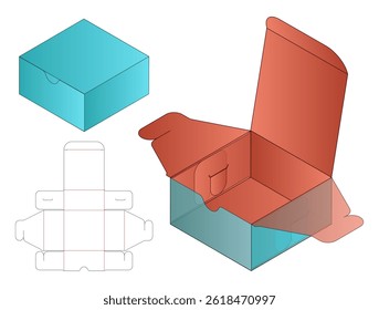 Foldable Packaging Box Dieline Template