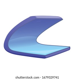 Foldable phone icon. Cartoon of foldable phone vector icon for web design isolated on white background