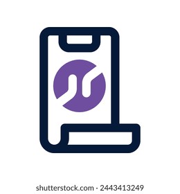 foldable phone icon. vector dual tone icon for your website, mobile, presentation, and logo design.
