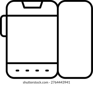 Foldable Phone Icon Vector Element line icon design vector icons