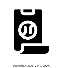 icono de teléfono plegable. icono de glifo vectorial para su sitio web, móvil, presentación y diseño de logotipo.