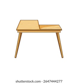Desenho animado portátil dobrável da mesa de volta. empilhável versátil, moderno acessível, retangular redondo dobrável portátil da mesa de volta sinal.